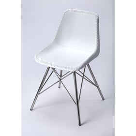 Butler Specialty Inland White Leather Side Chair