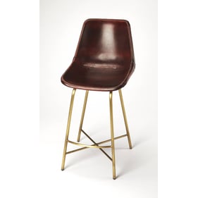 Butler Specialty Commercial Brown Leather Bar Stool