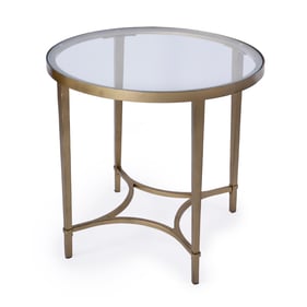 Butler Specialty Monica Gold Oval End Table