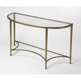 Butler Specialty Monica Gold Demilune Console Table