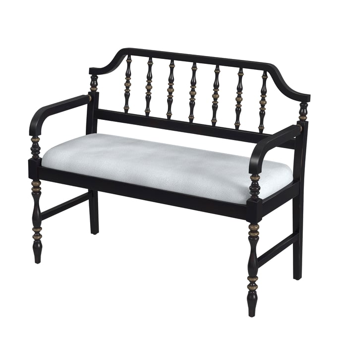 Butler Specialty Emilia Black Upholstered 38 Inch Bench BSF-3811104