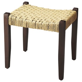 Butler Specialty Garner Brown Woven Jute Stool