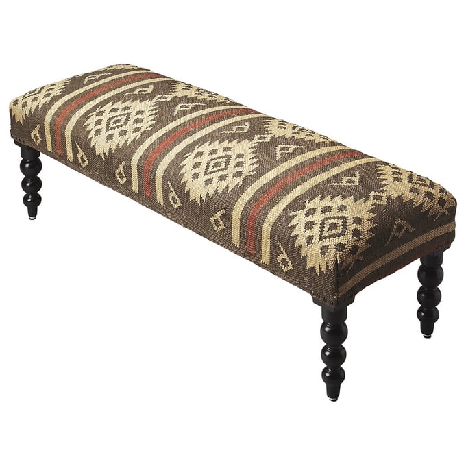 Butler Specialty Navajo Assorted Jute Upholstered Bench BSF-4288999