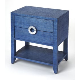 Butler Specialty Amelle Blue Raffia End Table