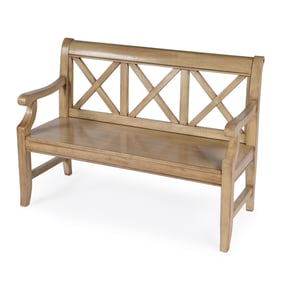 Butler Specialty Newport Gerrit Beige Wooden 44 Inch Bench