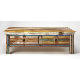 Butler Specialty Artifacts Reverb Painted Rustic Coffee Table