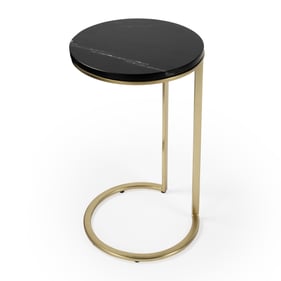 Butler Specialty Shounderia Black Marble Side Table