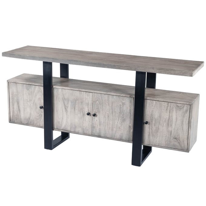 Butler Specialty Raitis Gray Wood And Metal 63 Inch Buffet BSF-5461025