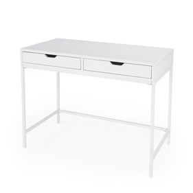 Butler Specialty Belka White Desk with Drawers