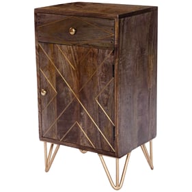 Butler Specialty Alda Medium Brown Inlay Cabinet