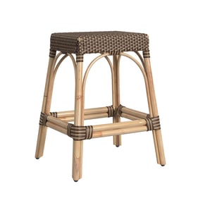 Butler Specialty Robias Brown Tan Rattan 24.5 Inch Counter Stool