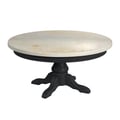 Butler Specialty Company Danielle Marble Round Coffee Table, Black