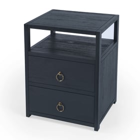 Butler Specialty Lark Navy Blue 2 Drawer Nightstand