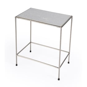 Butler Specialty Isa White Marble End Table