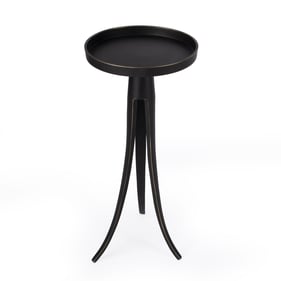 Butler Specialty Monique Black Large Pedestal Side Table