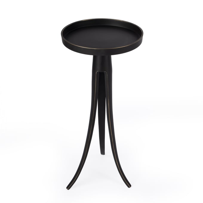 Butler Specialty Monique Black Large Pedestal Side Table BSF-5637025