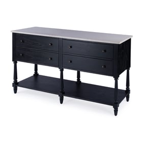 Butler Specialty Danielle Black Marble Sideboard