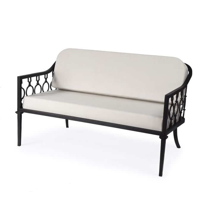 Butler Specialty Southport Black Iron Outdoor Loveseat BSF-5660437