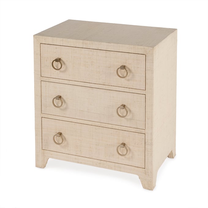 Butler Specialty Bar Harbor Raffia Natural 3 Drawer Chest BSF-5667362