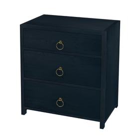 Butler Specialty Lark Navy Blue 3 Drawer Nightstand