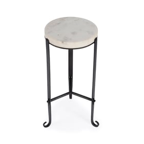 Butler Specialty Freya Black and White 11.5 Inch Side Table