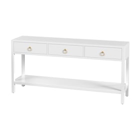 Butler Specialty Lark White 3 Drawers Console Table