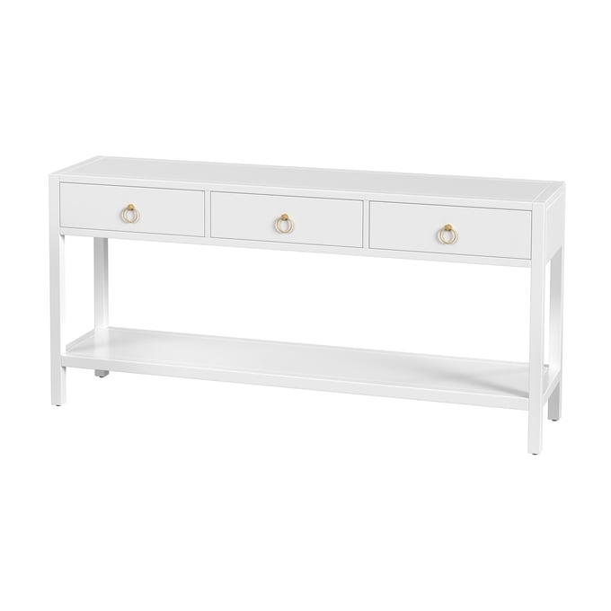 Butler Specialty Lark White 3 Drawers Console Table BSF-5701304