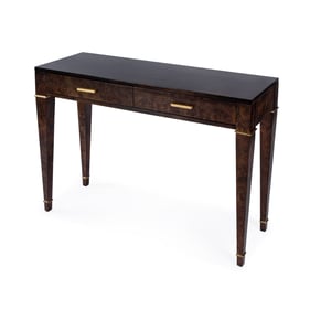 Butler Specialty Kai Dark Brown 45 Inch Burl Wood Console Table