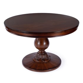 Butler Specialty Evie Medium Brown Round Pedestal Dining Table