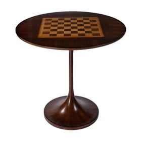 Butler Specialty Francis Medium Brown 30 Inch Round Pedestal Game Table