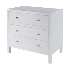 Butler Specialty Nora White 34 Inch 3 Drawer Chest