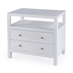 Butler Specialty Nora White 28 Inch 2 Drawer Nightstand