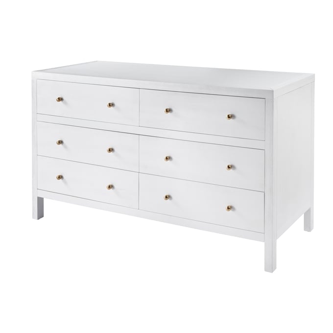 Butler Specialty Nora White 60 Inch 6 Drawer Dresser BSF-5733477