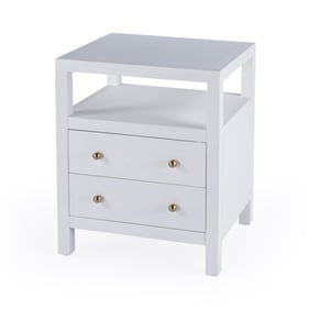 Butler Specialty Nora White 21 Inch 2 Drawer Nightstand