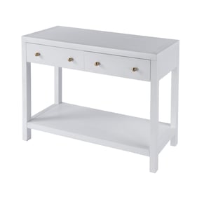 Butler Specialty Nora White 40 Inch 2 Drawer Console Table