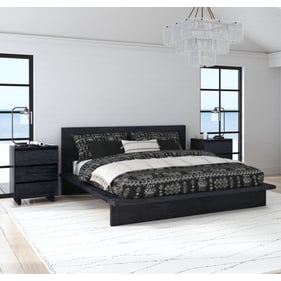 Butler Specialty Halmstad Black 2pc King Bedroom Set with 3 Drawers Nightst...