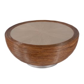 Butler Specialty Harding Brown 42 Inch Round Drum Coffee Table