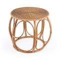 Butler Specialty Company Savannah 28. in. W Round Woven Rattan End Table, Natural