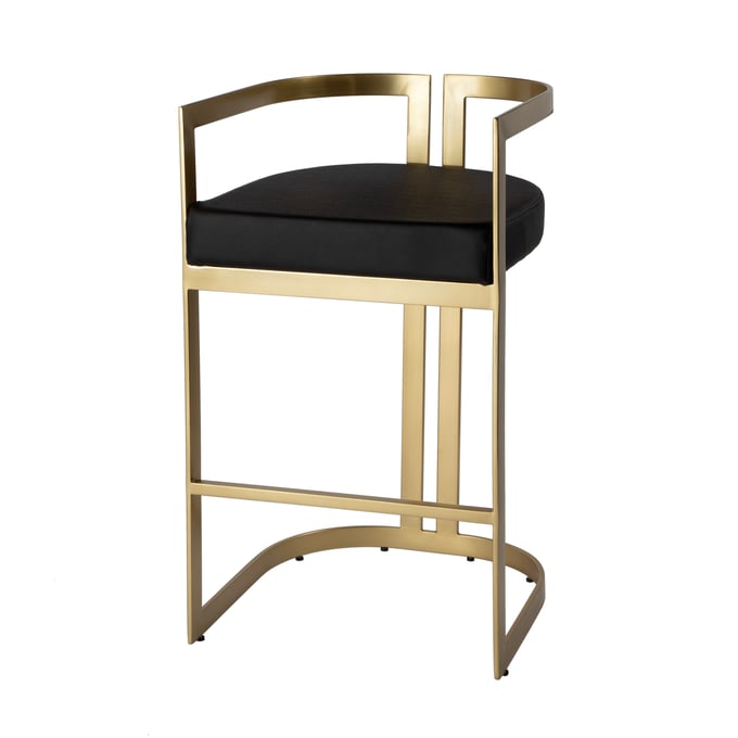 Butler Specialty Clarence Black Gold Bar Height Stool BSF-5782034