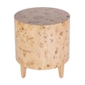 Butler Specialty Company Billie 22 in. W Round Burl End Table, Light Brown