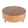 Butler Specialty Company Billie 46 in. W Round Burl Coffee Table, Brown