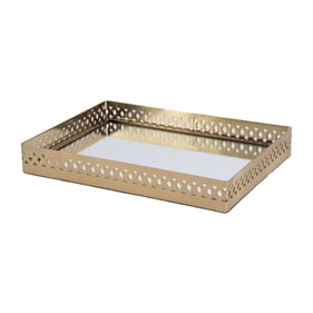 Butler Specialty Hors Doeuvres Gold 13 Inch Rectangle Serving Tray