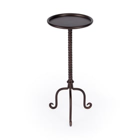 Butler Specialty Alma Gray Pedestal Side Table