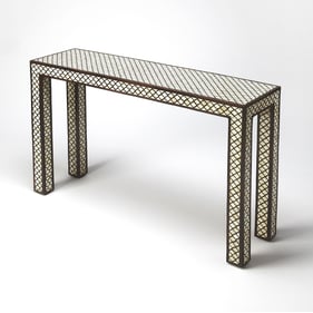 Butler Specialty Basan Bone Inlay Console Table