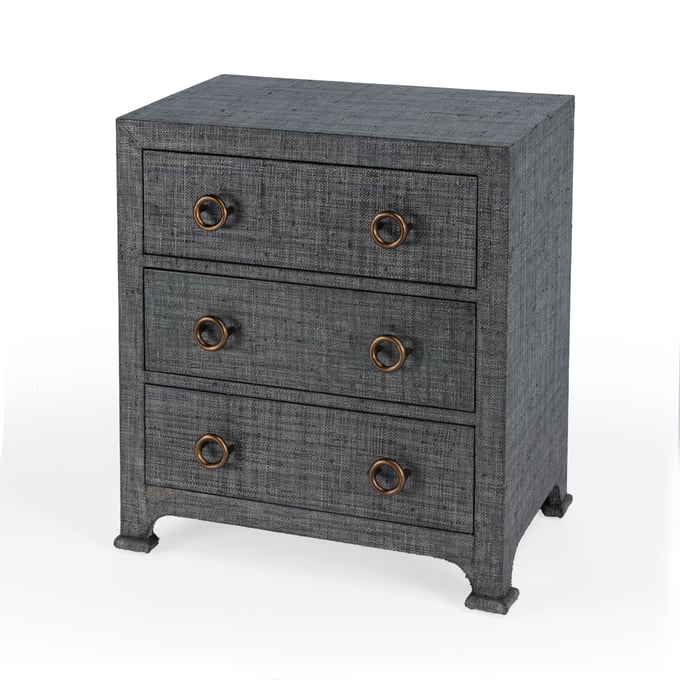 Butler Specialty Chatham Charcoal Raffia Night Stand BSF-9130420