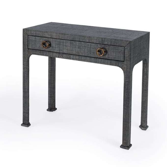 Butler Specialty Chatham Charcoal Raffia Console Table BSF-9146420