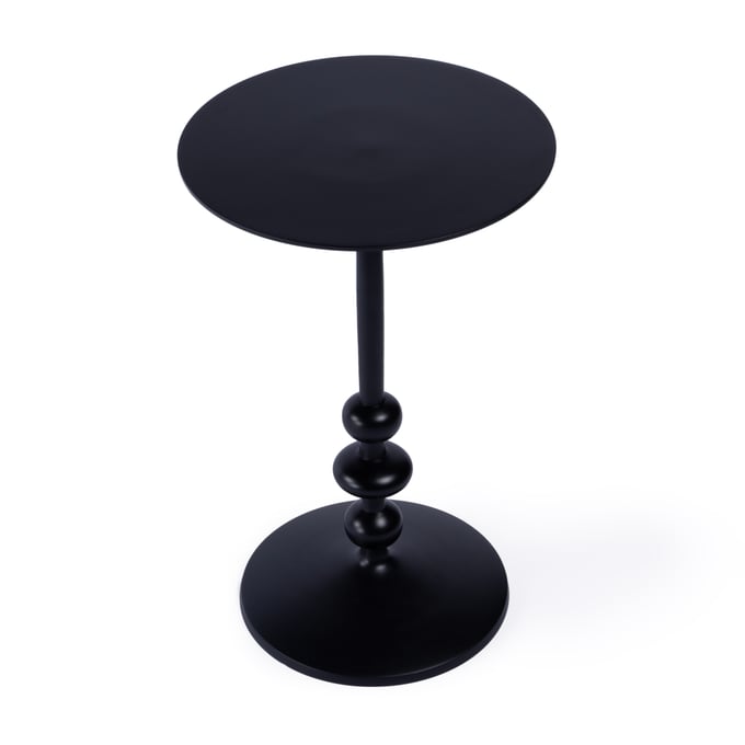 Butler Specialty Zara Black Outdoor Pedestal End Table BSF-9340437