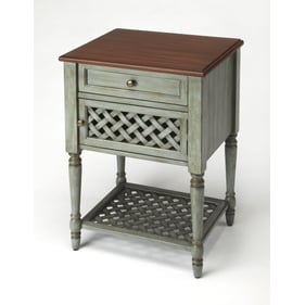 Butler Specialty Chadway Rustic Blue End Table