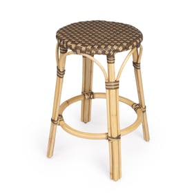 Butler Specialty Tobias Brown Tan Rattan 24 Inch Counter Stool