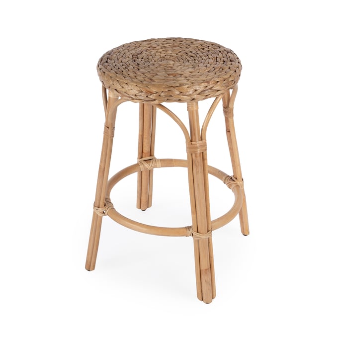 Butler Specialty Tobias Light Brown Rattan 24 Inch Counter Stool BSF-9371440